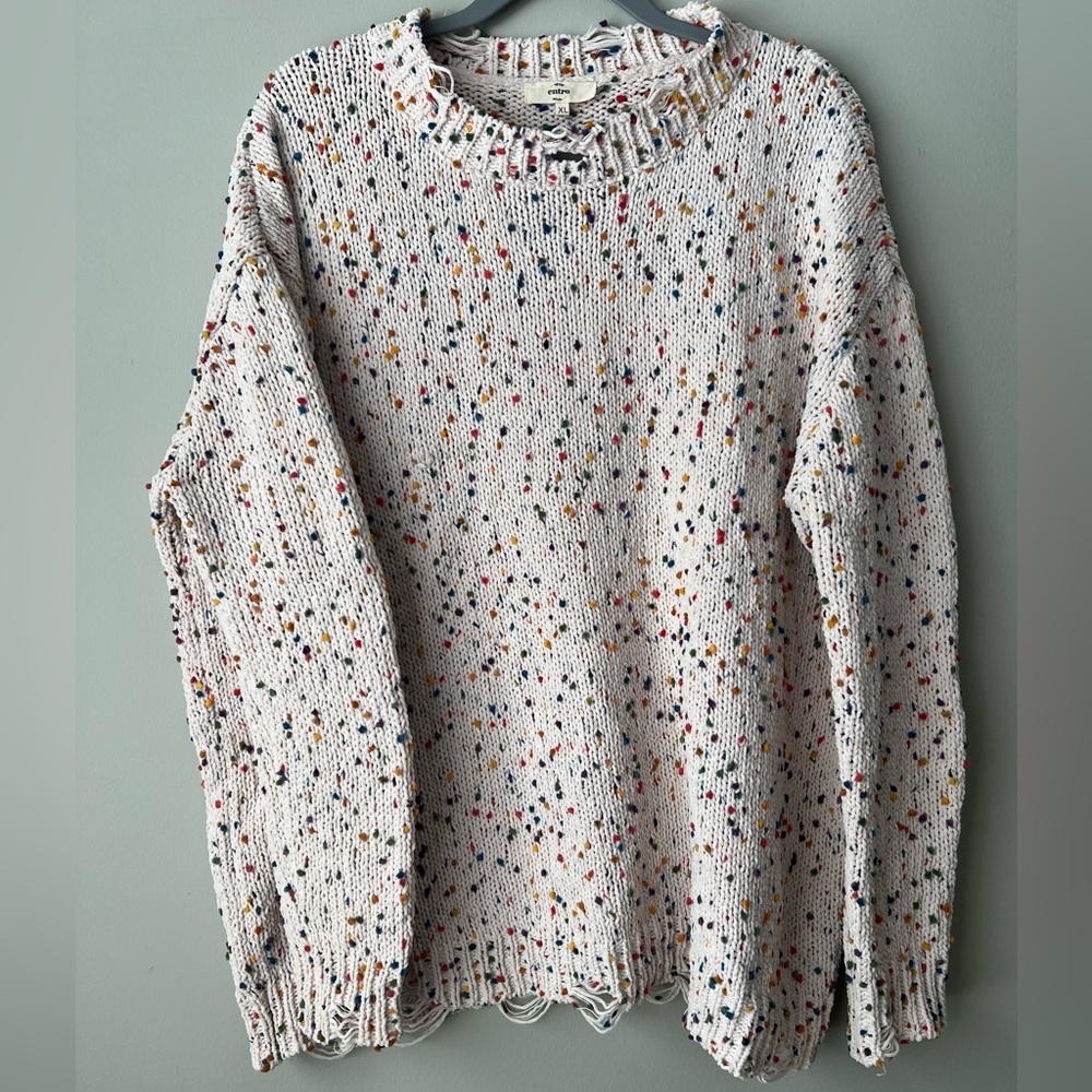Entro Cream and Multi-Color Sweater